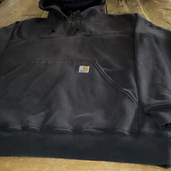 Vintage Y2K Carhartt K217 Heavyweight Zip Hoodie Sweatshirt 
Men's Large - Picture 4 of 10